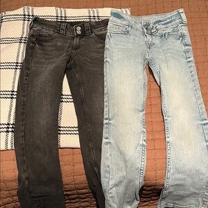 H&M Kids Black and Light Blue Jeans